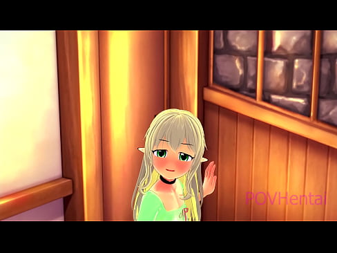 ❤️ (トラップ)エルフのメイドが顔を洗うのを手伝う ☑ ポルノ ❌️